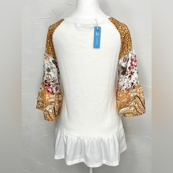 Cupshe Bell Sleeve Waffle Knot Top - Picture 5 of 7